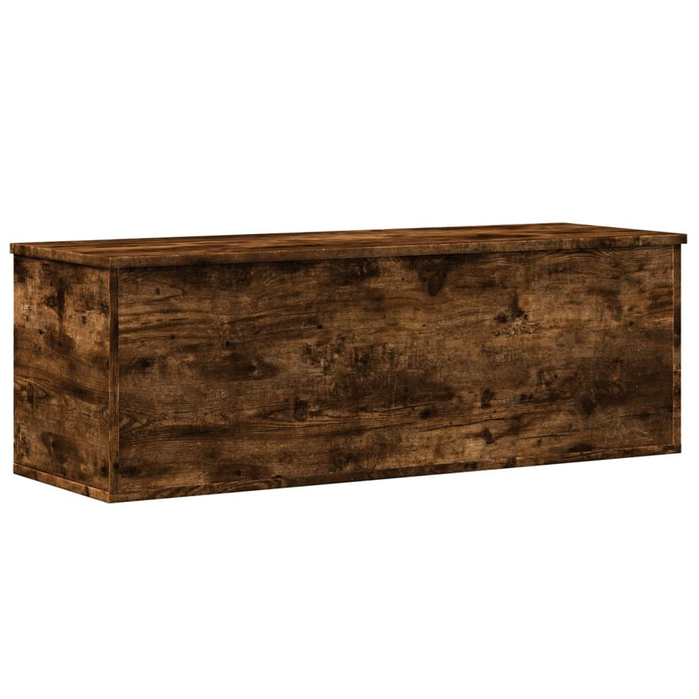 Cutie De Depozitare, Stejar Fumuriu, 102X35X35Cm Lemn Prelucrat