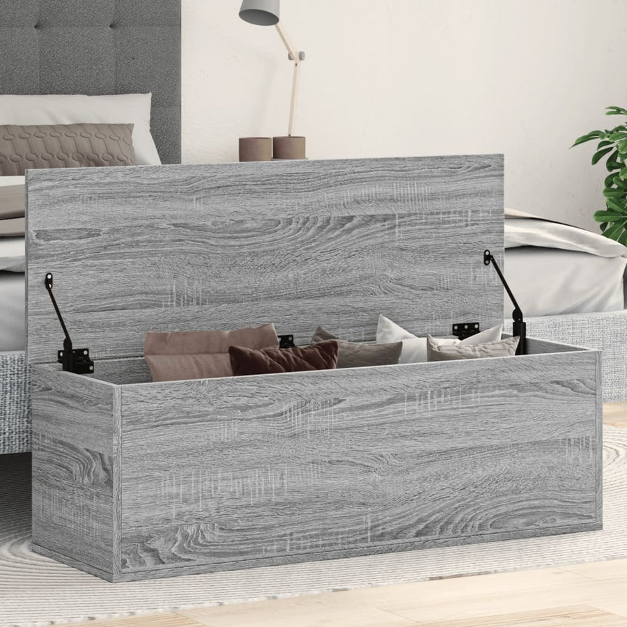 Cutie De Depozitare, Gri Sonoma, 102X35X35 Cm, Lemn Prelucrat