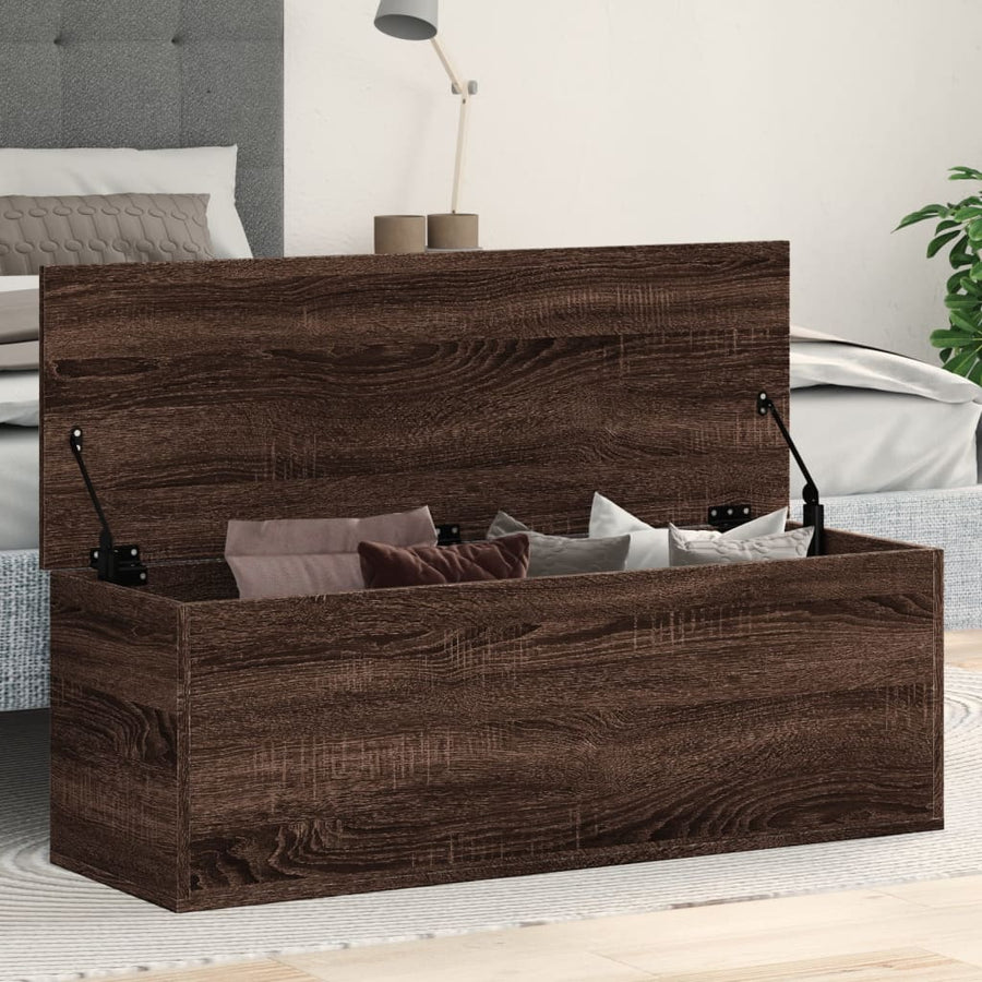 Cutie De Depozitare, Stejar Maro, 102X35X35 Cm, Lemn Prelucrat