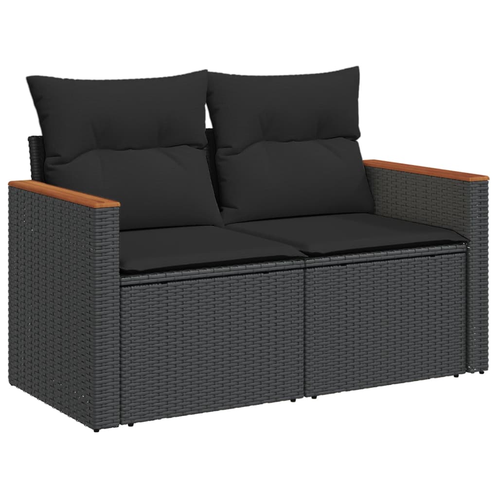 Set Canapele De Grădină Cu Perne, 10 Piese, , Poliratan