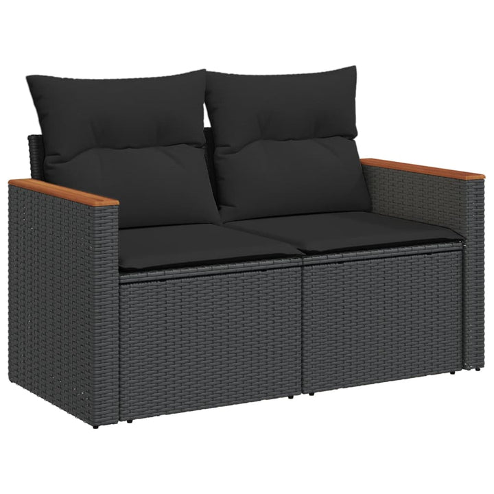 Set Canapele De Grădină Cu Perne, 10 Piese, , Poliratan