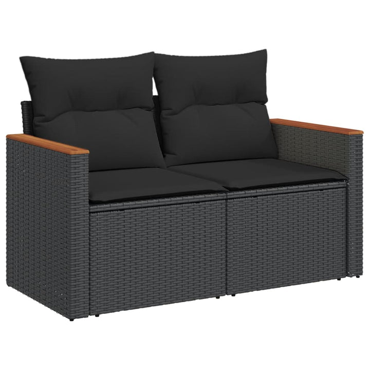 Set Canapele De Grădină Cu Perne, 11 Piese, , Poliratan