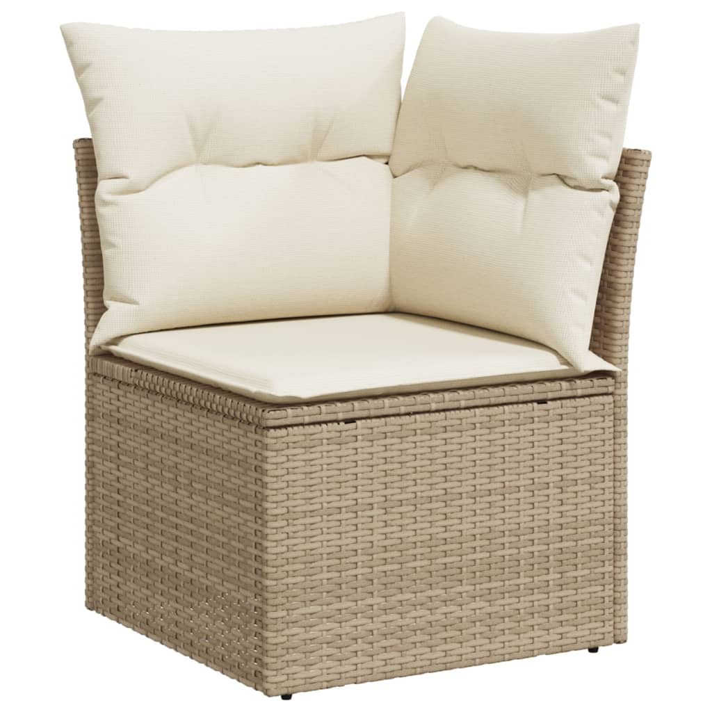 Set Canapele De Grădină Cu Perne, 10 Piese, , Poliratan
