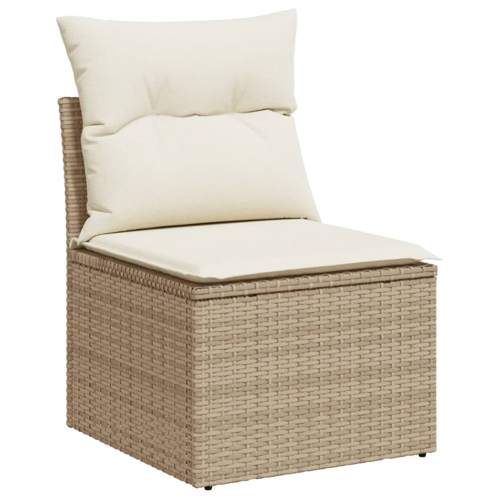 Set Canapele De Grădină Cu Perne, 10 Piese, , Poliratan