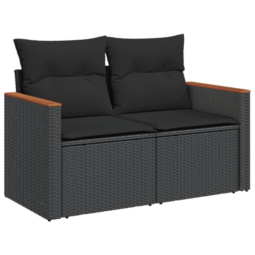 Set Canapele De Grădină Cu Perne, 10 Piese, , Poliratan