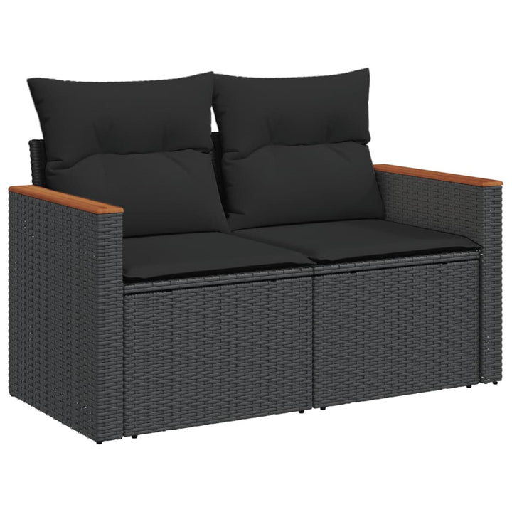 Set Canapele De Grădină Cu Perne, 10 Piese, , Poliratan