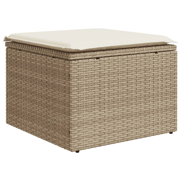 Set Canapele De Grădină Cu Perne, 10 Piese, , Poliratan