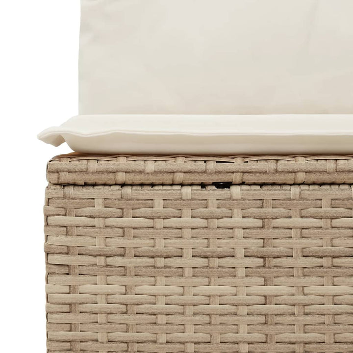 Set Canapele De Grădină Cu Perne, 10 Piese, , Poliratan