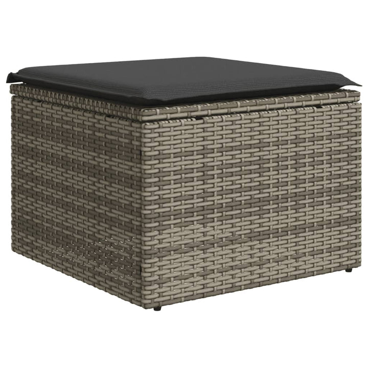 Set Canapele De Grădină Cu Perne, 11 Piese, , Poliratan
