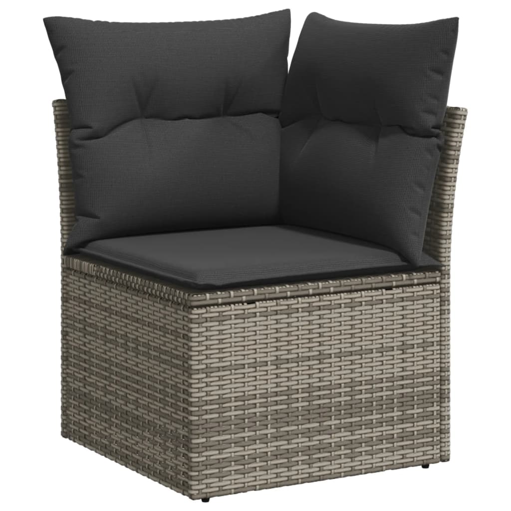Set Canapea De Grădină Cu Perne, 5 Piese, , Poliratan