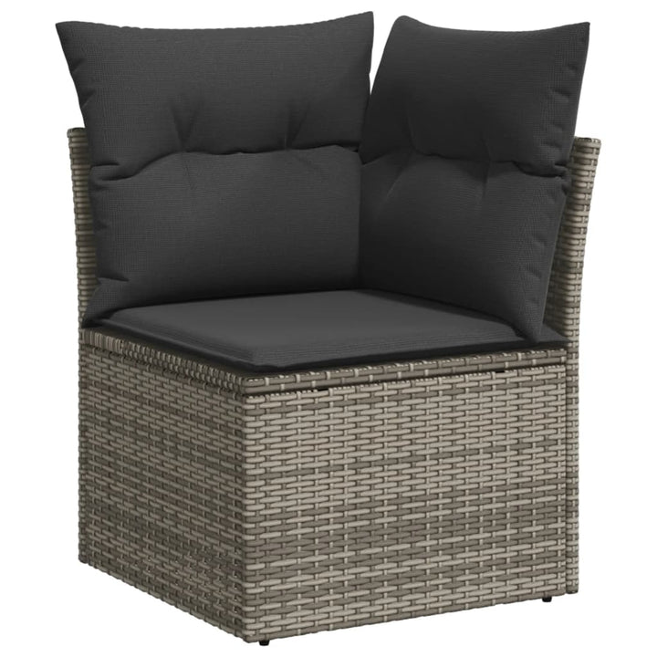 Set Canapea De Grădină Cu Perne, 5 Piese, , Poliratan