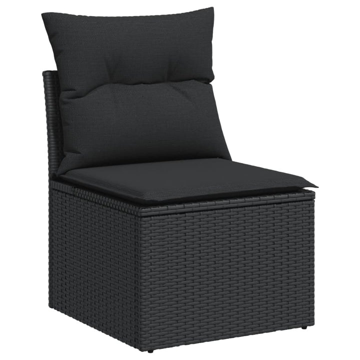 Set Canapele De Grădină Cu Perne, 10 Piese, , Poliratan
