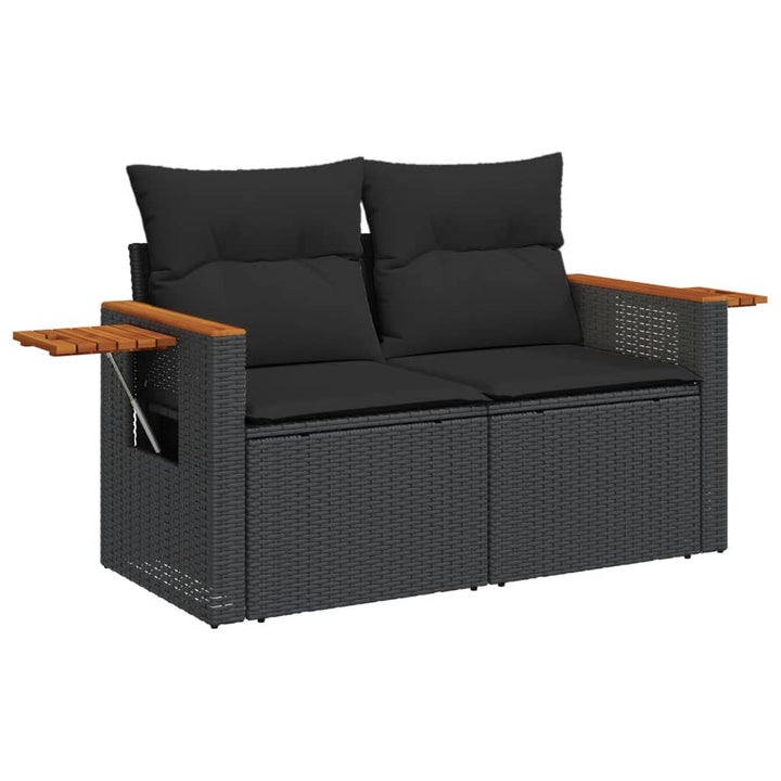 Set Canapele De Grădină Cu Perne, 10 Piese, , Poliratan