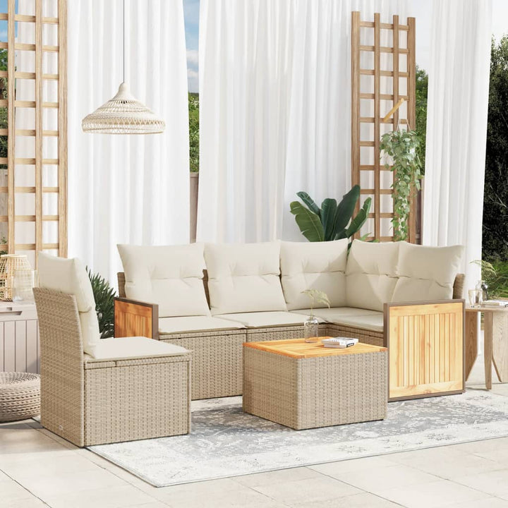 Set Mobilier De Grădină Cu Perne, 5 Piese, , Poliratan