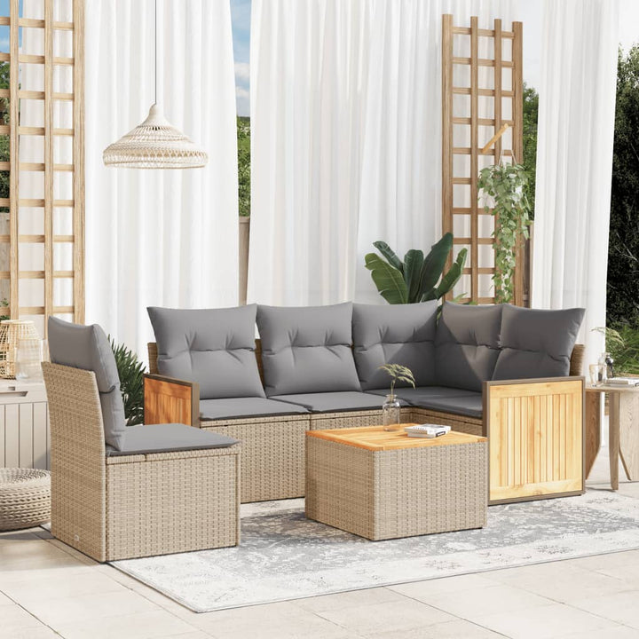 Set Mobilier De Grădină Cu Perne, 5 Piese, , Poliratan