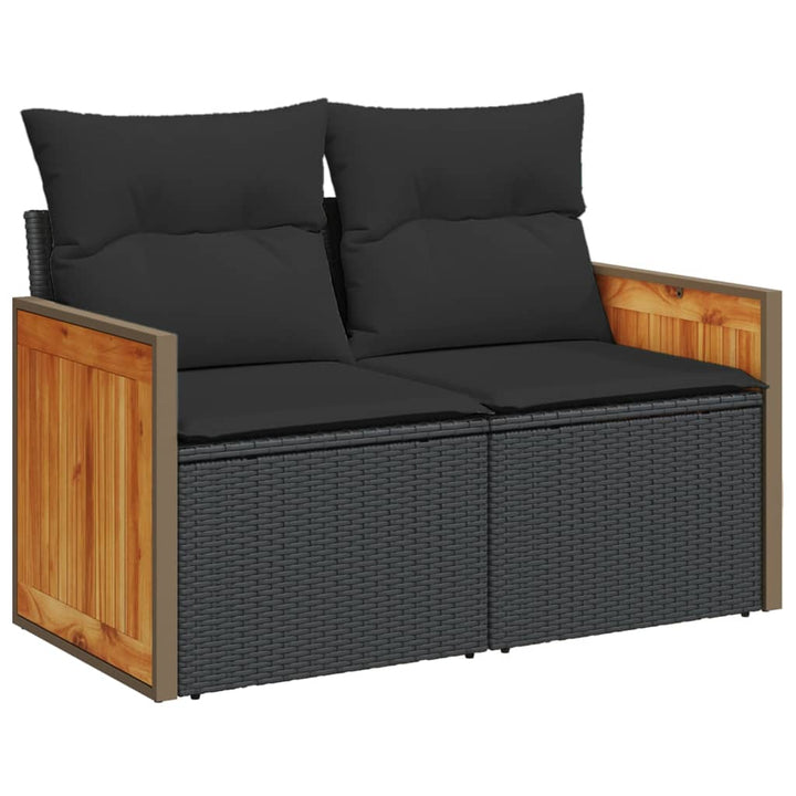 Set Canapele De Grădină Cu Perne, 10 Piese, , Poliratan