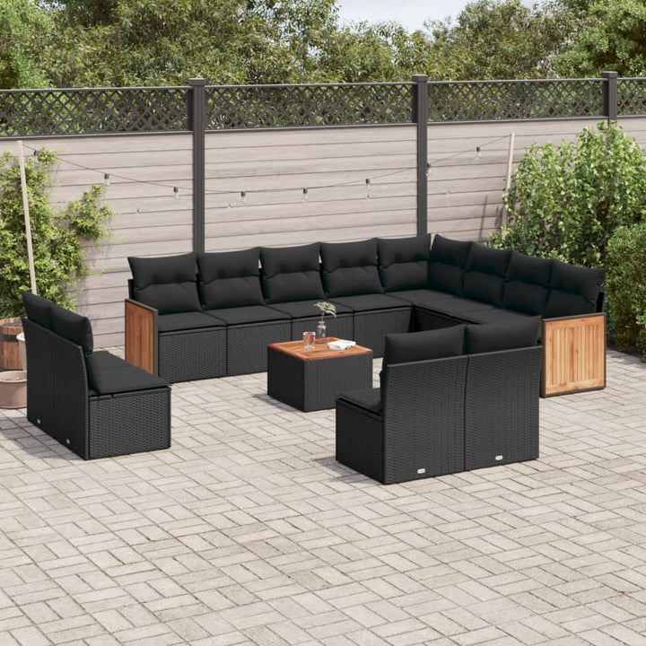 Set Canapele De Grădină, 12 Piese, Cu Perne, , Poliratan