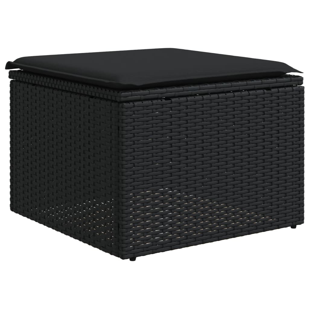 Set Canapele De Grădină Cu Perne, 11 Piese, , Poliratan