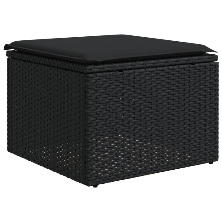 Set Canapele De Grădină Cu Perne, 11 Piese, , Poliratan