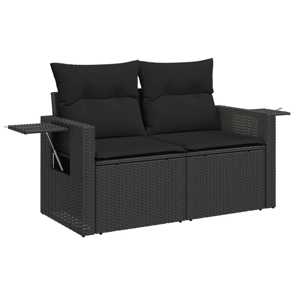Set Canapele De Grădină Cu Perne, 7 Piese, , Poliratan