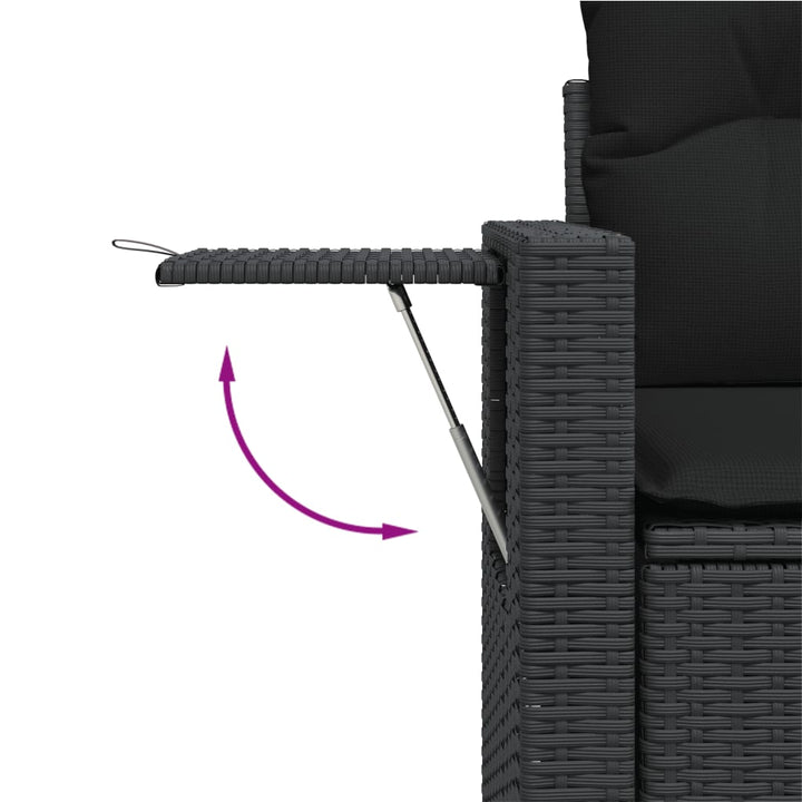 Set Canapele De Grădină Cu Perne, 7 Piese, , Poliratan