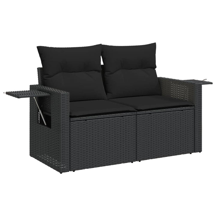 Set Canapele De Grădină Cu Perne, 11 Piese, , Poliratan