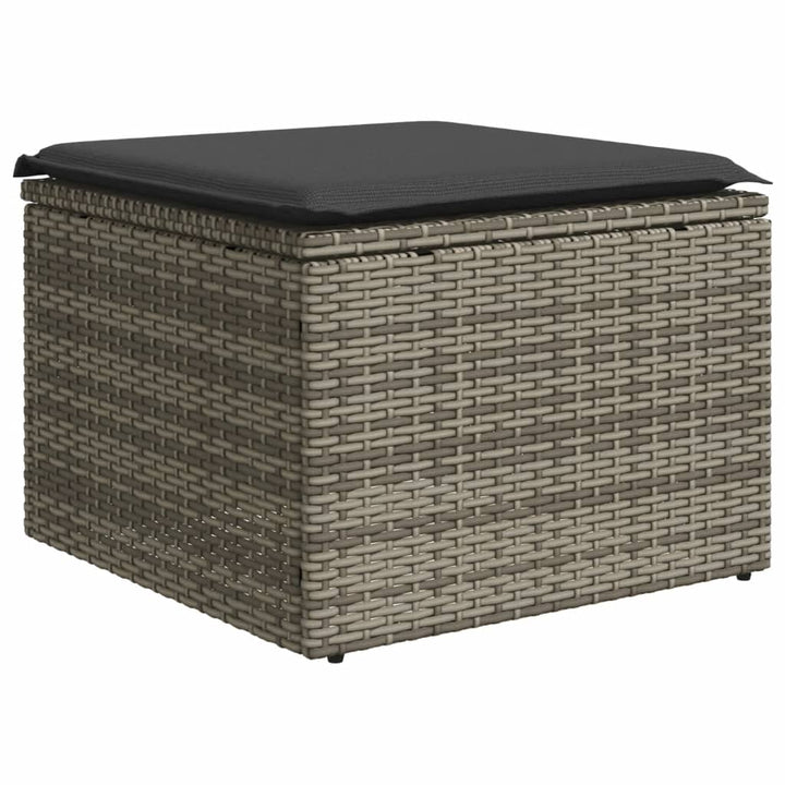 Set Mobilier De Grădină Cu Perne, 10 Piese, , Poliratan