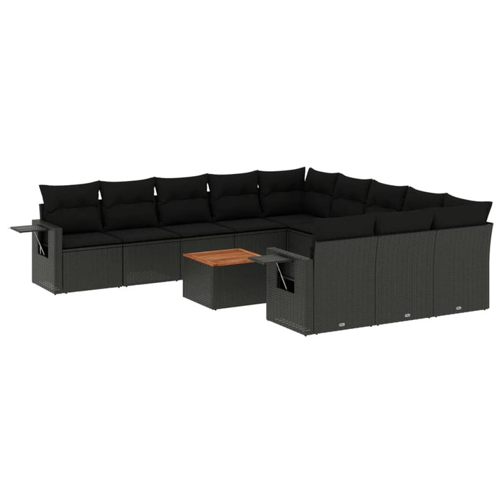 Set Canapele De Grădină, 12 Piese, Cu Perne, , Poliratan