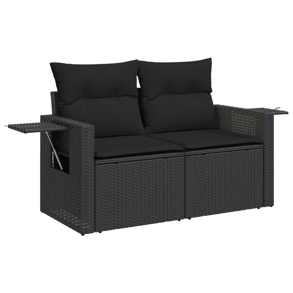 Set Canapele De Grădină Cu Perne, 10 Piese, , Poliratan