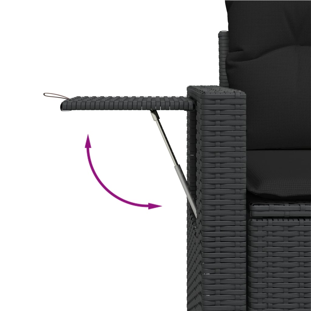 Set Canapele De Grădină Cu Perne, 10 Piese, , Poliratan