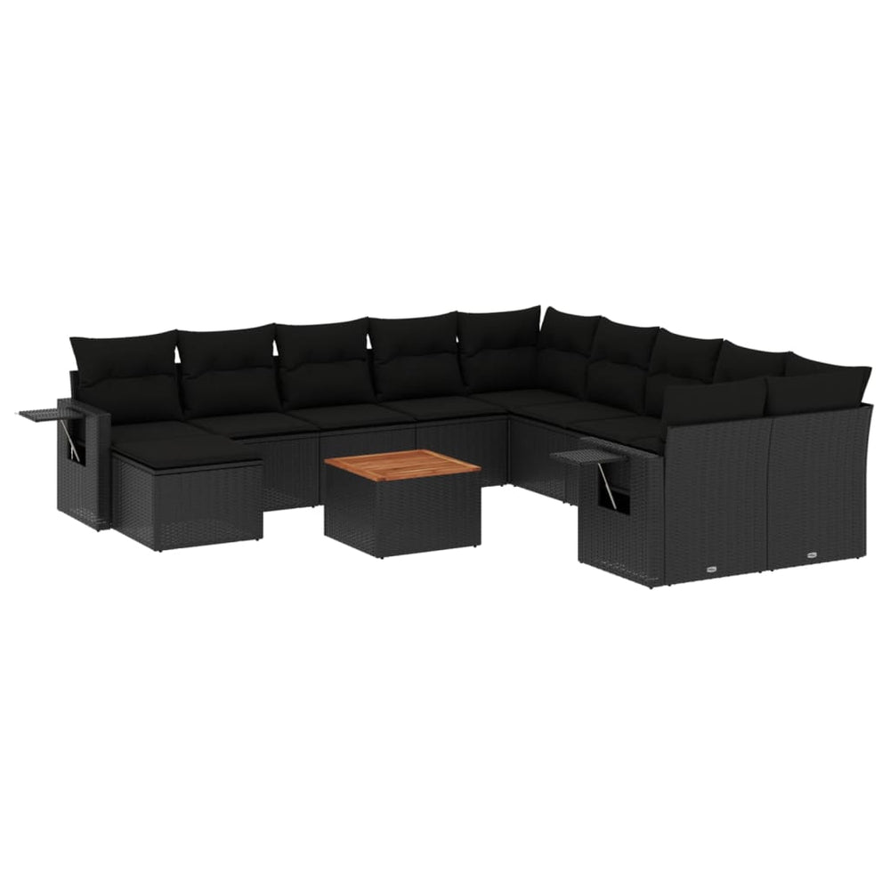 Set Canapele De Grădină, 12 Piese, Cu Perne, , Poliratan
