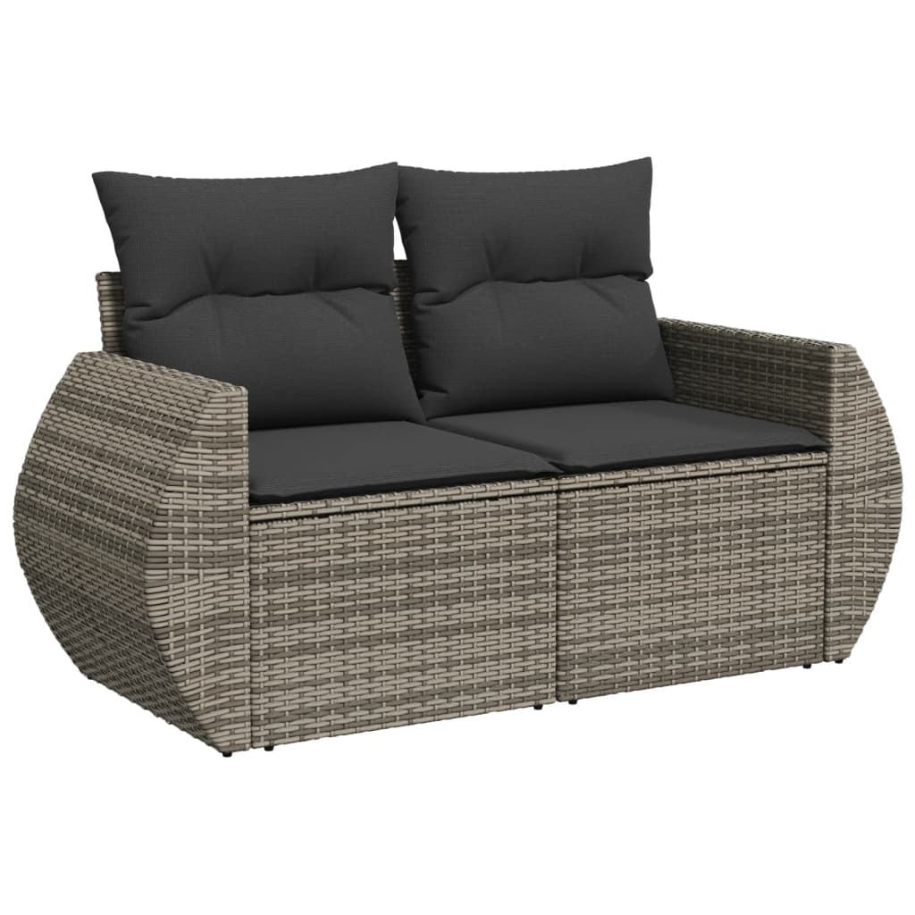 Set Canapea De Grădină Cu Perne, 5 Piese, , Poliratan