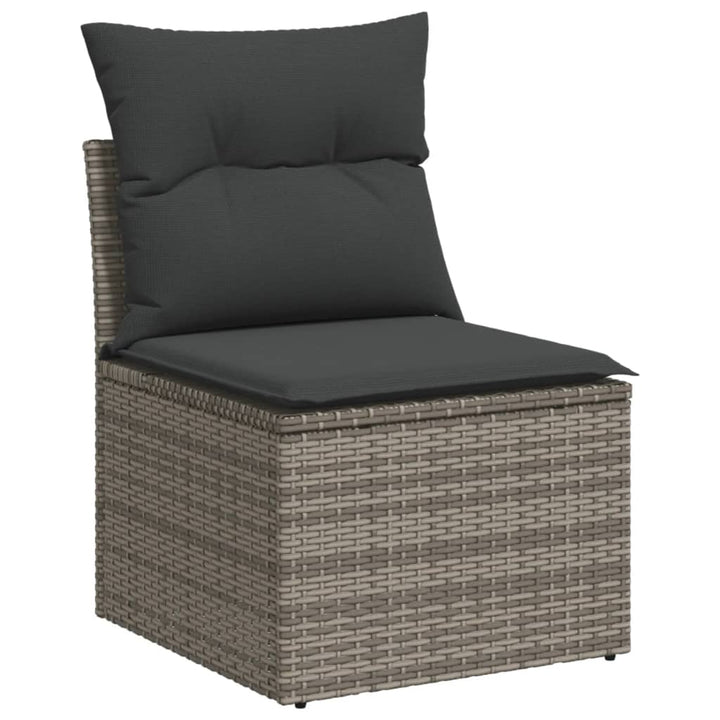 Set Canapea De Grădină Cu Perne, 5 Piese, , Poliratan