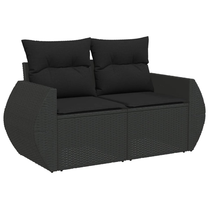 Set Canapele De Grădină Cu Perne, 7 Piese, , Poliratan