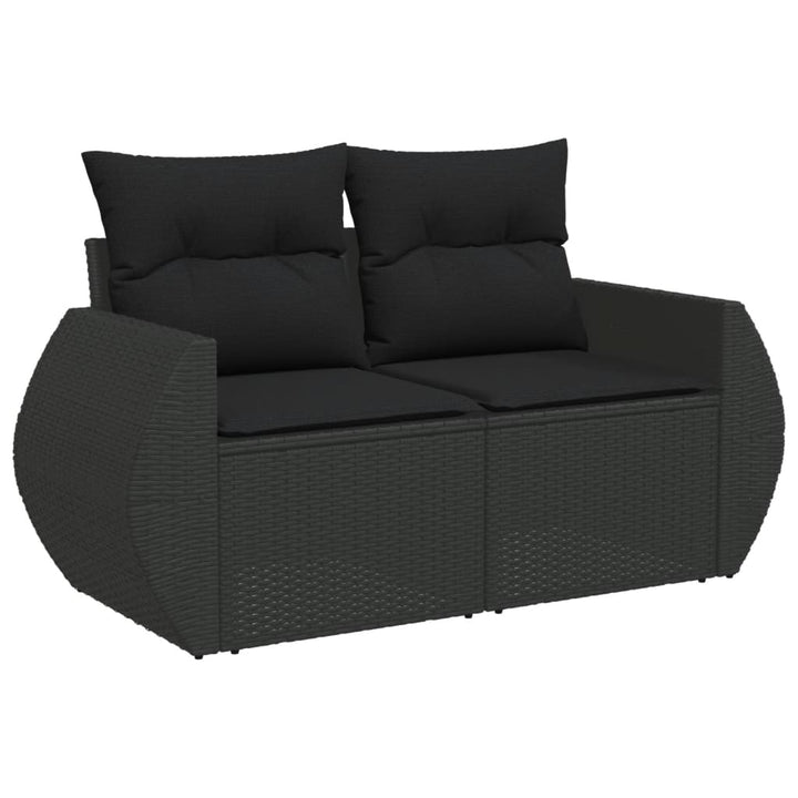 Set Mobilier De Grădină Cu Perne, 8 Piese, , Poliratan