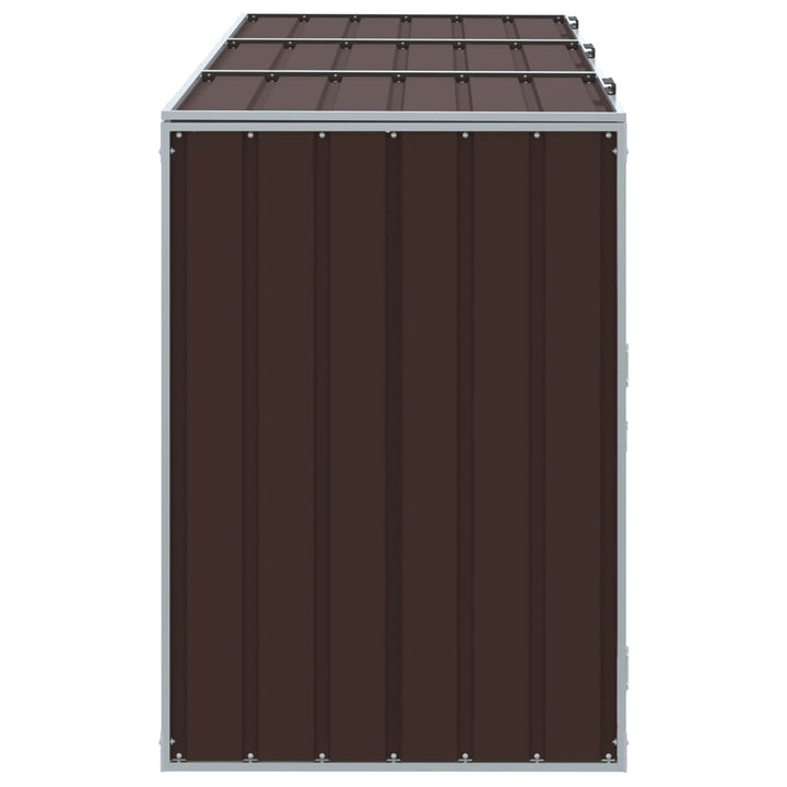 Depozit Pubele Cu Roți Triple, , 216X81X115 Cm, Oțel