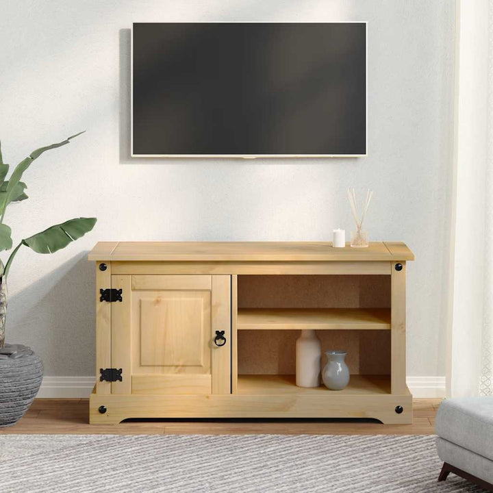 Dulap Tv „Corona”, 100X40X52 Cm, Lemn Masiv De Pin