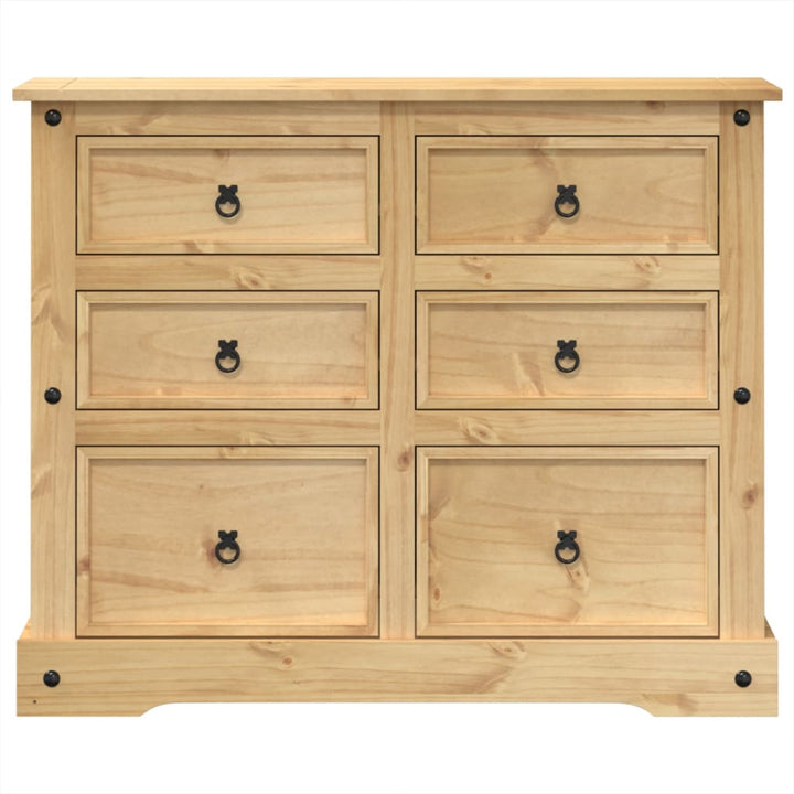 Dulap Cu Sertare „Corona”, 110X43X91 Cm, Lemn Masiv De Pin