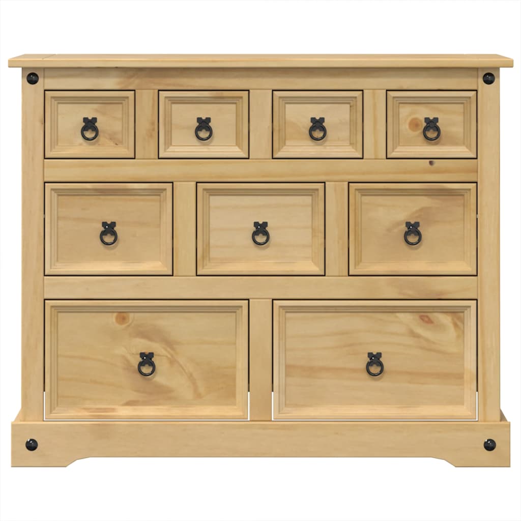 Dulap Cu Sertare „Corona”, 101X45X82 Cm, Lemn Masiv De Pin