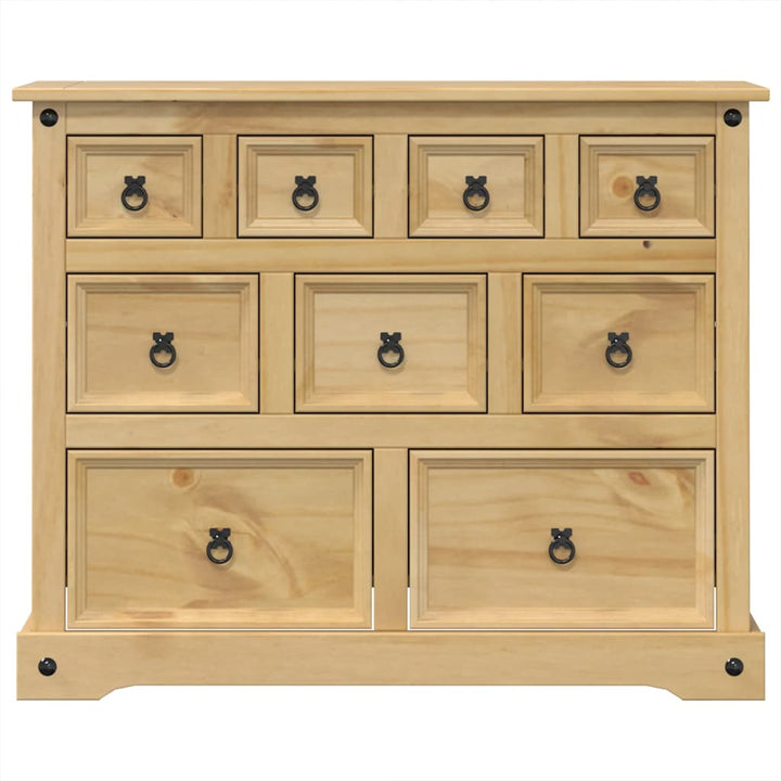 Dulap Cu Sertare „Corona”, 101X45X82 Cm, Lemn Masiv De Pin