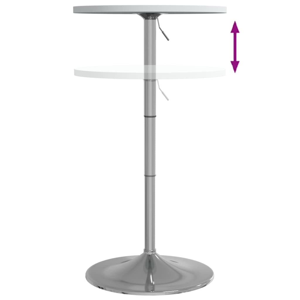 Masă De Bar, , , Lemn Prelucrat Și Oțel Cromat