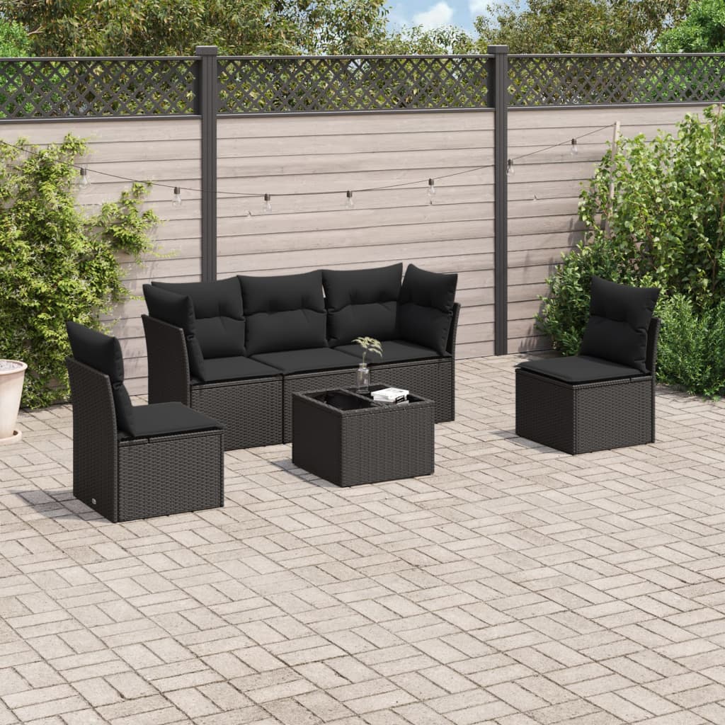 Set Mobilier De Grădină Cu Perne, 5 Piese, , Poliratan