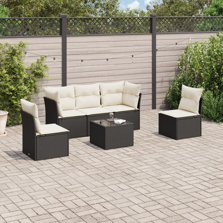 Set Mobilier De Grădină Cu Perne, 5 Piese, , Poliratan