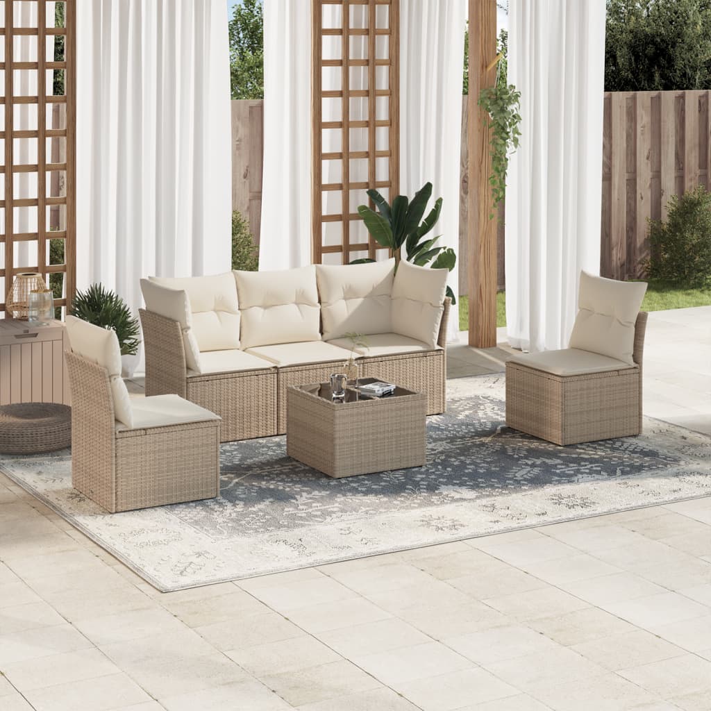 Set Mobilier De Grădină Cu Perne, 5 Piese, , Poliratan