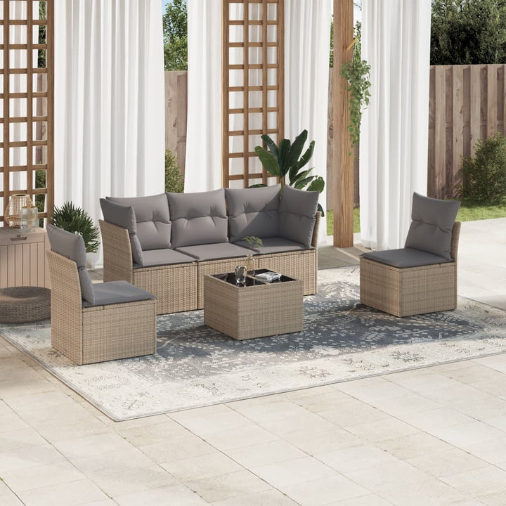 Set Mobilier De Grădină Cu Perne, 5 Piese, , Poliratan