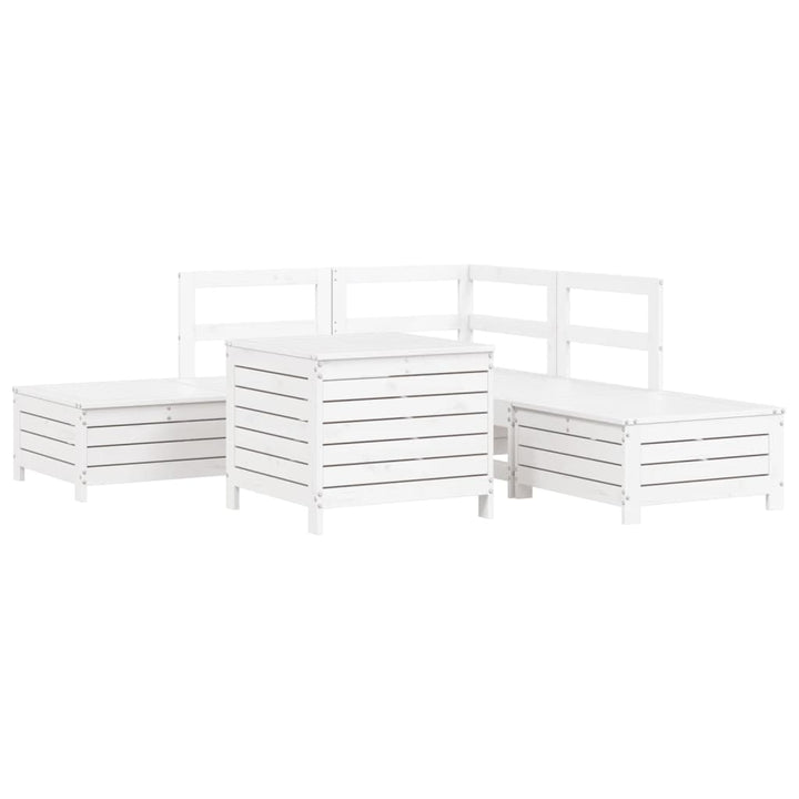 Set Canapea De Grădină, 6 Piese, , Lemn Masiv Pin