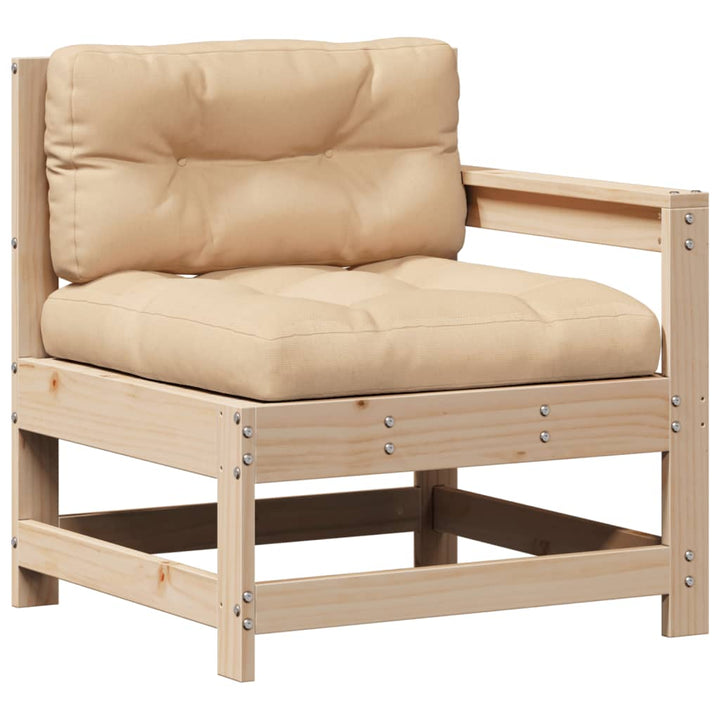 Set Mobilier De Grădină Cu Perne, 6 Piese, Lemn Masiv De Pin