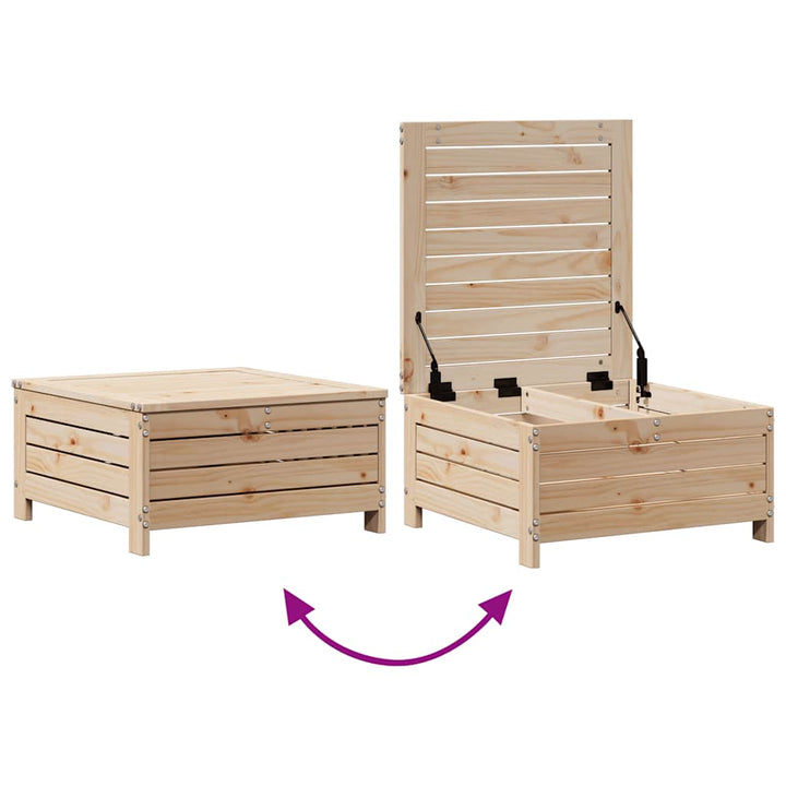 Set Mobilier Grădină Cu Perne, 3 Piese, Lemn Masiv De Pin