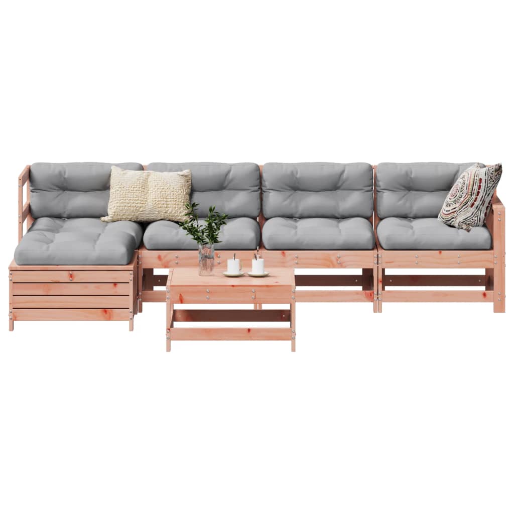 Set Canapea De Grădină, 6 Piese, , Lemn Masiv Pin