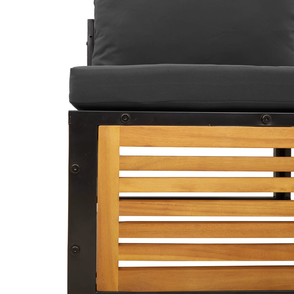 Set De Canapele De Grădină Cu Perne, 5 Buc., Lemn Masiv Acacia